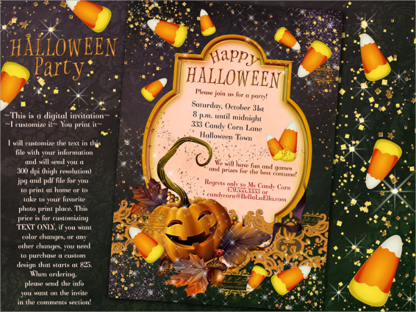 halloween invitation template