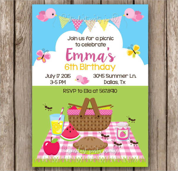 FREE 6  Picnic Invitation Templates in MS Word PSD AI Apple Pages