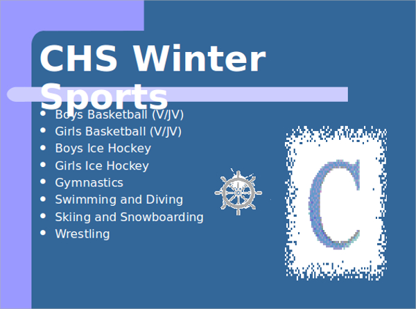 winter sports powerpoint template