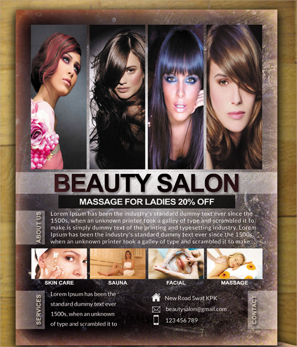 best beauty salon flyer template