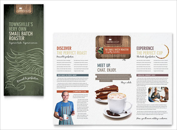 coffee shop brochure template