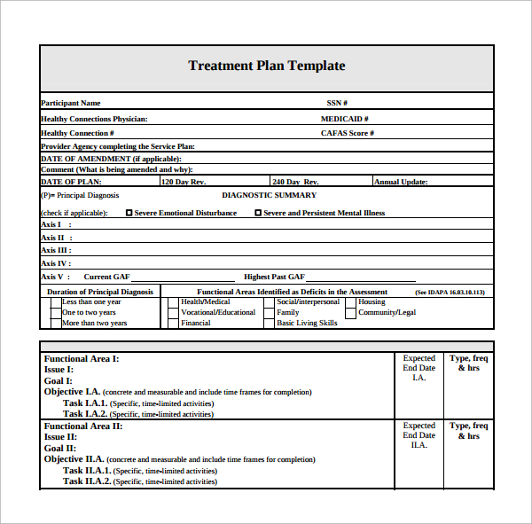 FREE 17 Sample Treatment Plan Templates In PDF Word Pages Google Docs