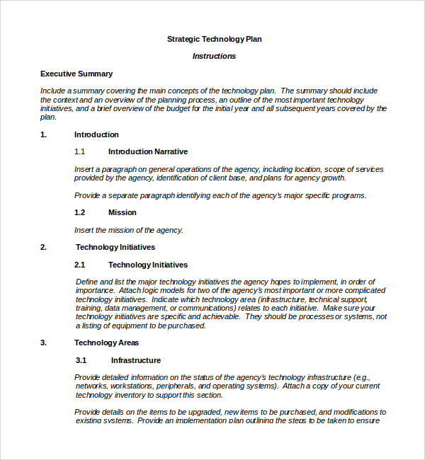 technology plan template doc%ef%bb%bf