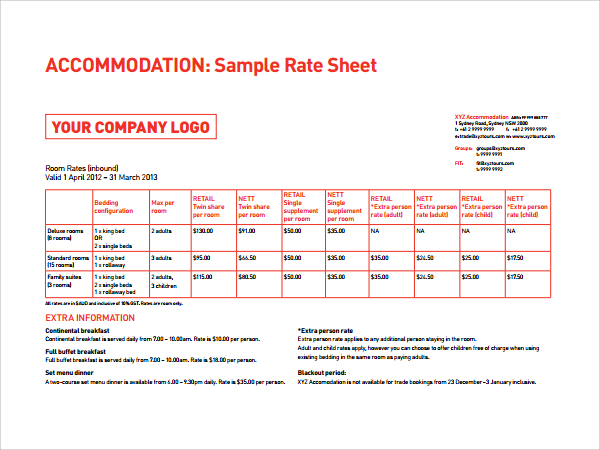 folio institutional rate sheet