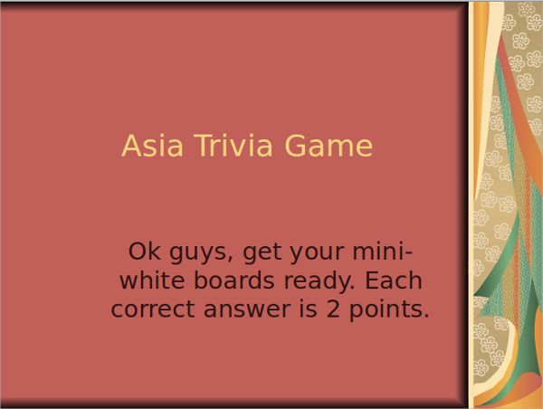 asia trivia game powerpoint template