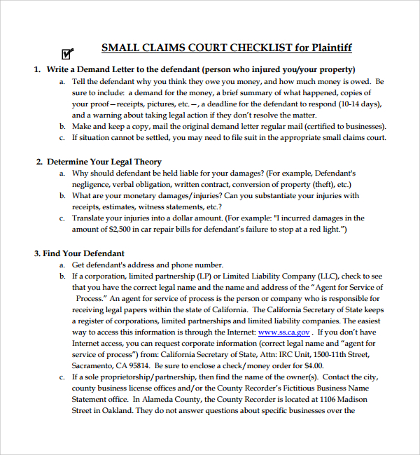 court case summary template