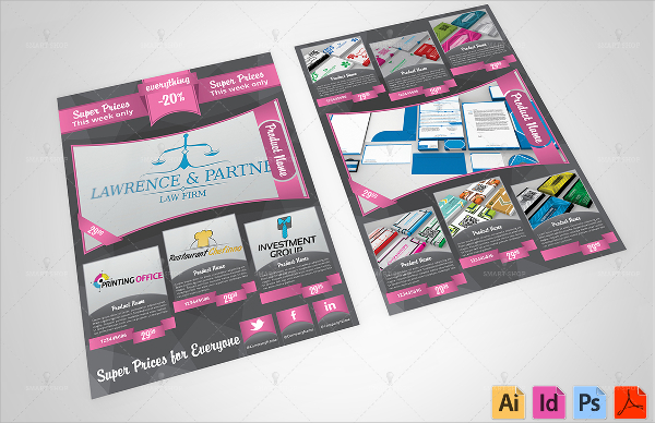 product promotion flyer template