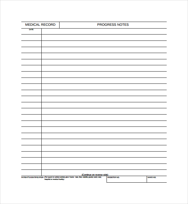 FREE 9+ Sample Progress Note Templates in PDF MS Word