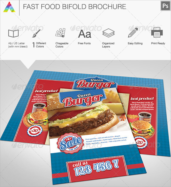 fast food brochure