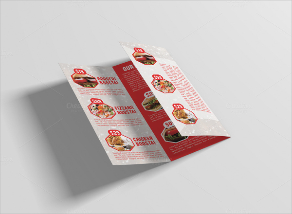 restruarnt food brochure