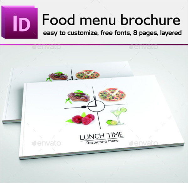 food menu brochure