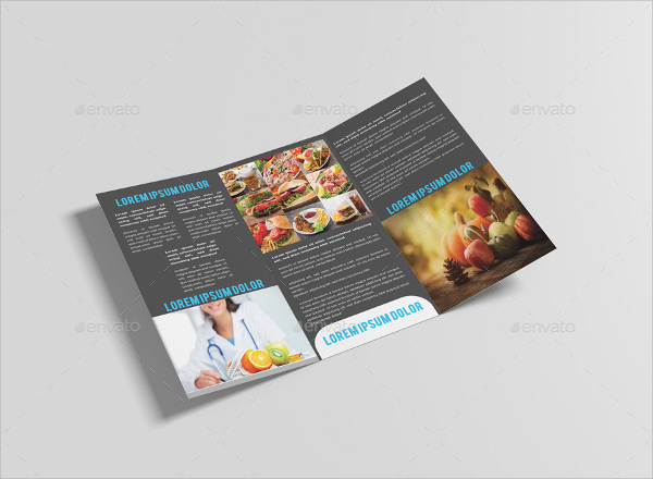 healthy food restaurant brochure