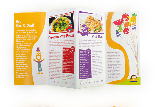 kids food brochure