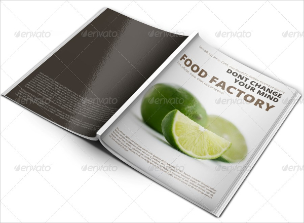 food factory brochure template