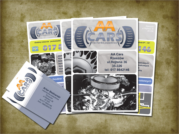 mechanic workshop flyer template