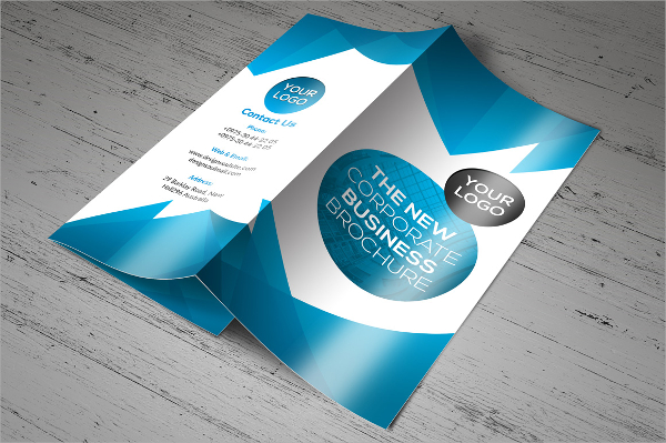 full layered corporate promotional brochure