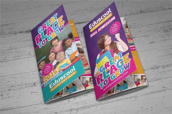 elementary school promotional brochure