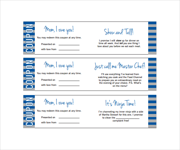 babysitting gift certificate template