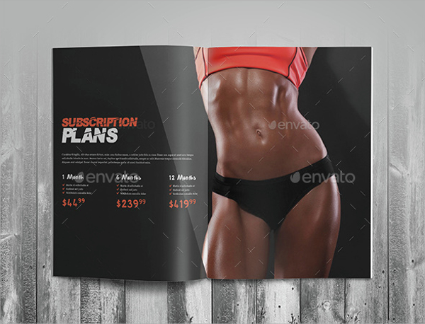 photoshop psd fitness brochure