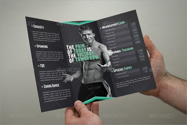 trifold fitness brochure