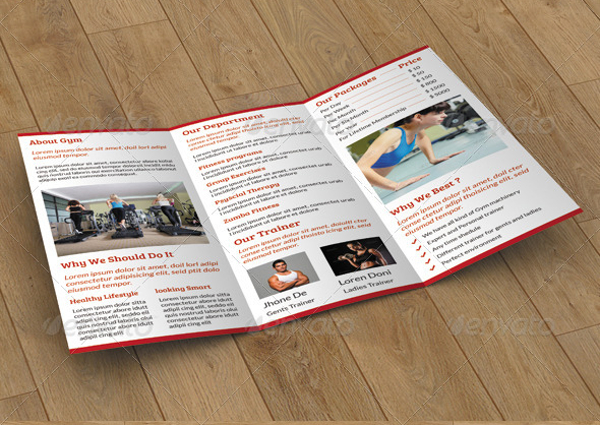 simple fitness brochure