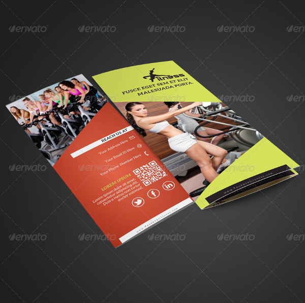 modern fitness center brochure
