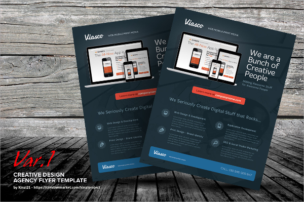 creative web flyer template