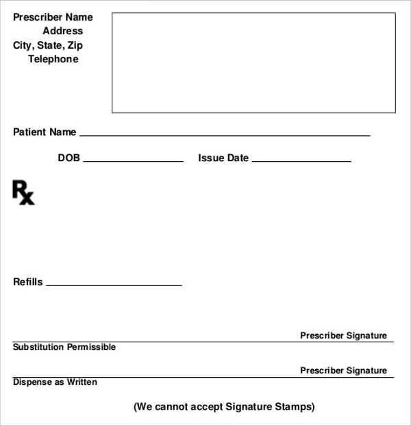 doctor receipt template