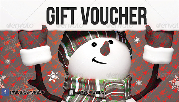 christmas gift coupon template