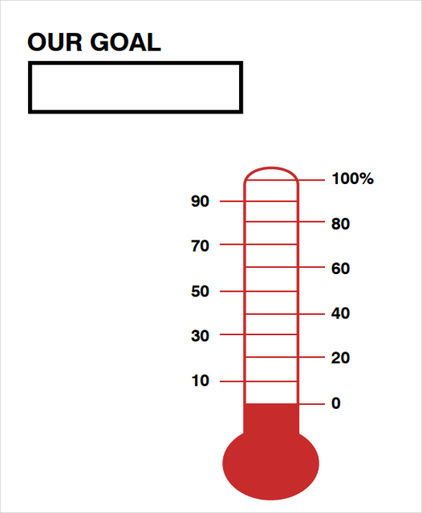 united way thermometer template