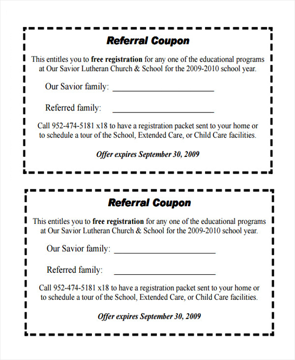 educational referral coupon template1