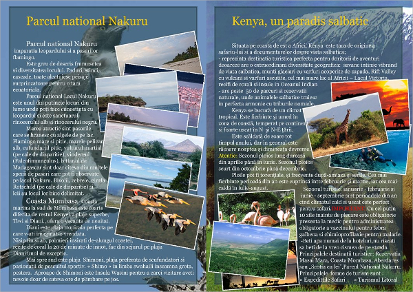 brochure for tourism