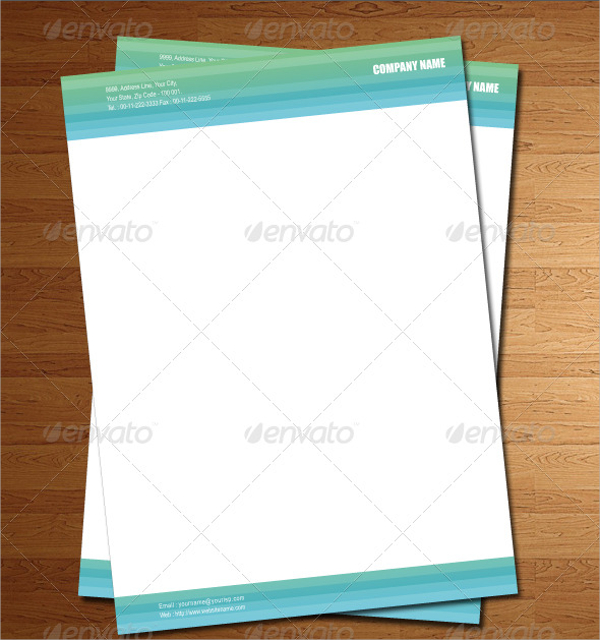 company letterhead design template