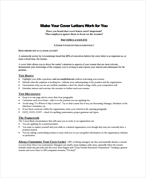 Cover Letter For Retail Job Images