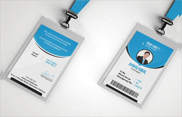 office id card template psd free download