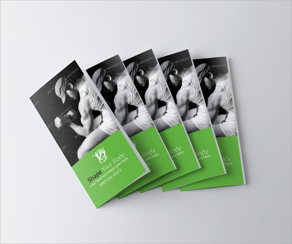 body fitness trifold brochure
