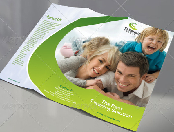 cleaning brochure template free