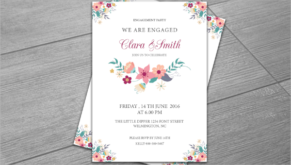 FREE 21+ Engagement Invitation Templates in PSD | AI | MS Word | Apple  Pages | Publisher