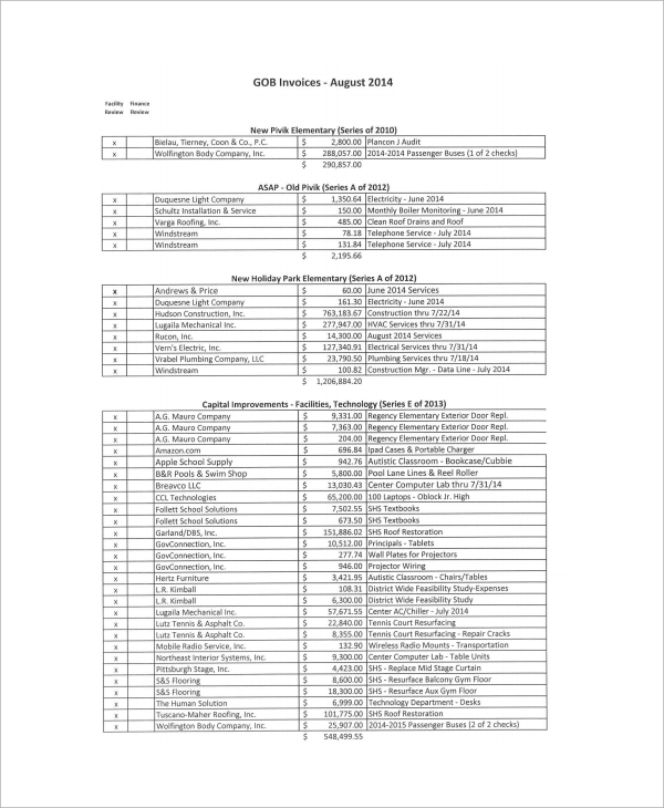 free 12 sample roofing invoice templates in pdf ms word