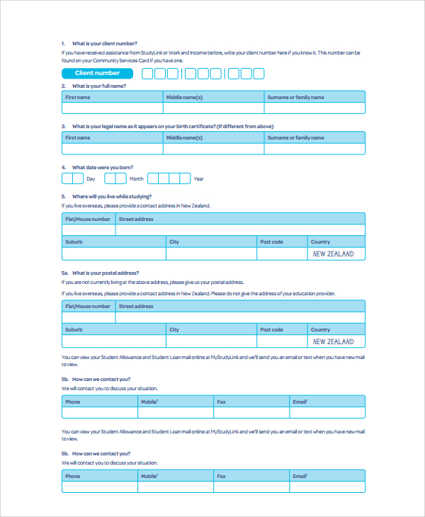 dependent youth allowance form1