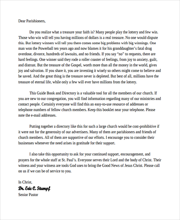 FREE 7+ Sample Encouragement Letter Templates in PDF MS Word