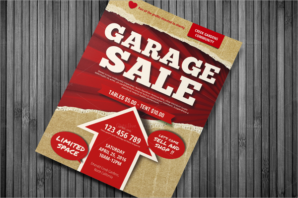 garage sale flyers template