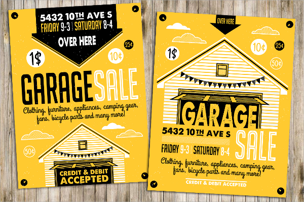 garage sale flyer poster