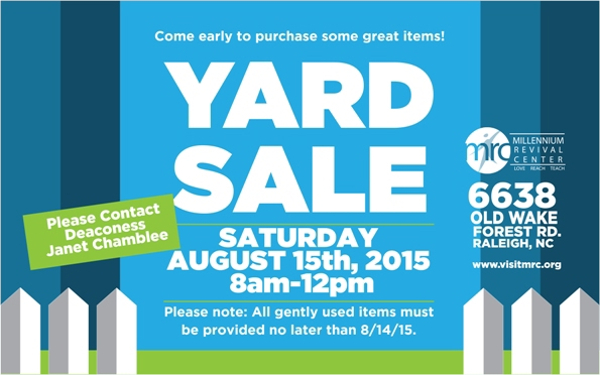 Yard Sale Flyer Template Word