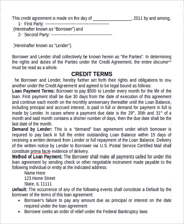 Insurance Agreement Template PDF Template