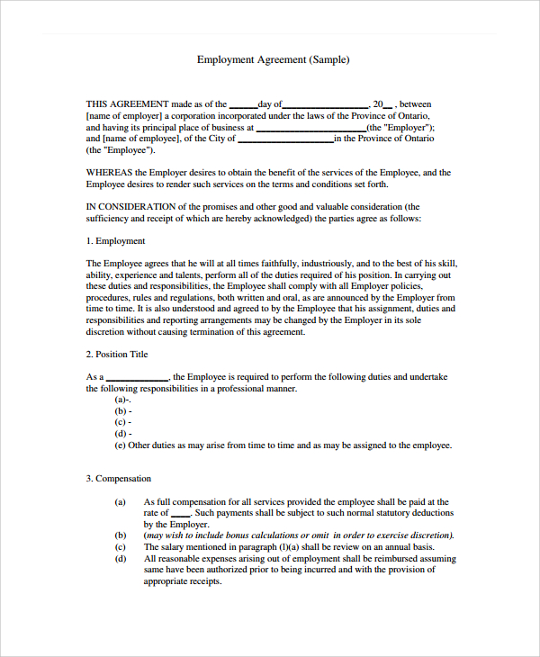 FREE 9+ Sample Two Party Contract Templates in PDF | MS Word