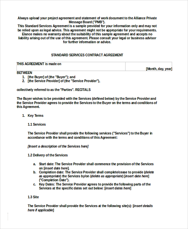 two party service contract template1