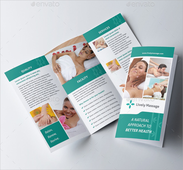 health massage trifold brochure