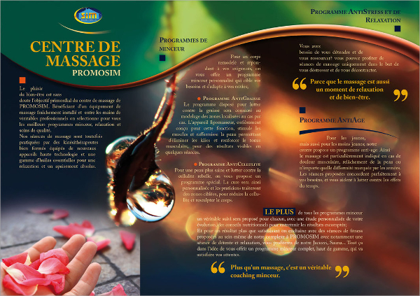 chair massage brochure