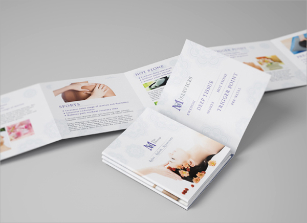 attractive massage brochure